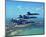 Blue Angels F/A Hornet maneuvers-null-Mounted Art Print