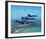 Blue Angels F/A Hornet maneuvers-null-Framed Art Print