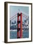 Blue Angels Fly at Golden Gate Bridge, San Francisco-Vincent James-Framed Photographic Print