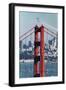 Blue Angels Fly at Golden Gate Bridge, San Francisco-Vincent James-Framed Photographic Print