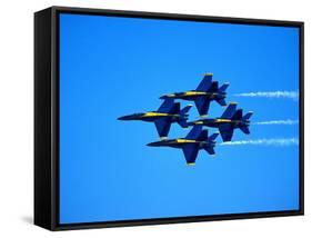 Blue Angels Flying in Formation-Stocktrek Images-Framed Stretched Canvas