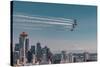 Blue Angels In Seattle-Belinda Shi-Stretched Canvas