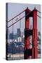 Blue Angels Show at Golden Gate Bridge, San Francisco-Vincent James-Stretched Canvas