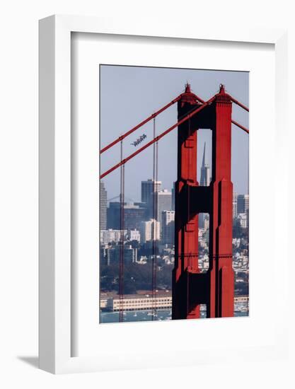 Blue Angels Show at Golden Gate Bridge, San Francisco-Vincent James-Framed Photographic Print