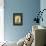 Blue Antique Santa-Debbie McMaster-Framed Stretched Canvas displayed on a wall