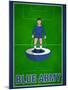 Blue Army Football Soccer Sports-null-Mounted Poster