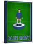 Blue Army Football Soccer Sports-null-Stretched Canvas