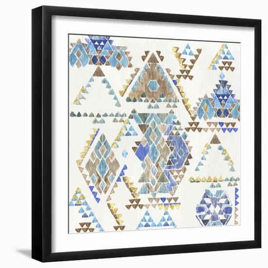 Blue Aztec-Aimee Wilson-Framed Art Print