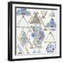 Blue Aztec-Aimee Wilson-Framed Art Print