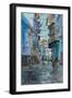 Blue Back Street, Udaipur, 2013-Peter Brown-Framed Premium Giclee Print