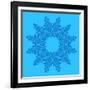 Blue Background with Abstract Shape-Dink101-Framed Art Print