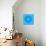 Blue Background with Abstract Shape-Dink101-Stretched Canvas displayed on a wall