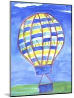 Blue Balloon-Cheryl Bartley-Mounted Giclee Print