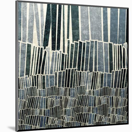 Blue Bamboo-Mali Nave-Mounted Giclee Print