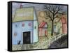 Blue Barn 1-Karla Gerard-Framed Stretched Canvas