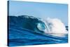 Blue Barrel-Powerful wave breaking off a beach, Hawaii-Mark A Johnson-Stretched Canvas