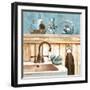 Blue Bath II-Gregory Gorham-Framed Art Print