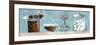 Blue Bath Panel I-Gregory Gorham-Framed Premium Giclee Print