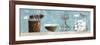 Blue Bath Panel I-Gregory Gorham-Framed Premium Giclee Print