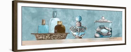 Blue Bath Panel II-Gregory Gorham-Framed Premium Giclee Print