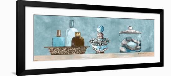 Blue Bath Panel II-Gregory Gorham-Framed Premium Giclee Print