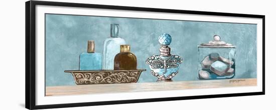 Blue Bath Panel II-Gregory Gorham-Framed Premium Giclee Print