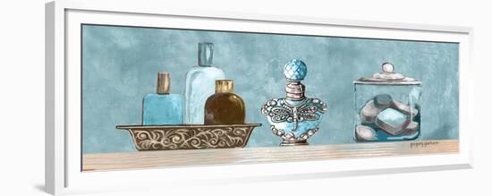 Blue Bath Panel II-Gregory Gorham-Framed Premium Giclee Print