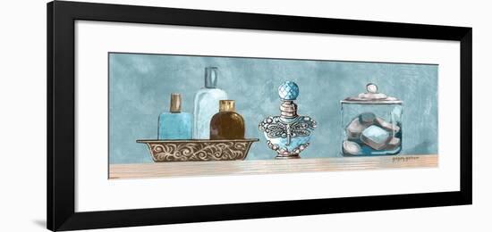 Blue Bath Panel II-Gregory Gorham-Framed Premium Giclee Print