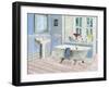 BLUE BATHROOM #2-JAMES MARTIN-Framed Art Print