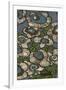 Blue Batik Flowers II-Andrea Davis-Framed Art Print