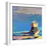 Blue Bay-Beth A. Forst-Framed Art Print