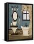 Blue Beach Bath IV-Gina Ritter-Framed Stretched Canvas