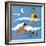 Blue Beach - Child Life-Harold Carroll-Framed Giclee Print