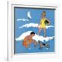 Blue Beach - Child Life-Harold Carroll-Framed Giclee Print