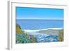 Blue Beach Scene at Outer Banks-Martina Bleichner-Framed Art Print