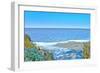 Blue Beach Scene at Outer Banks-Martina Bleichner-Framed Premium Giclee Print