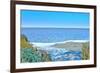 Blue Beach Scene at Outer Banks-Martina Bleichner-Framed Art Print