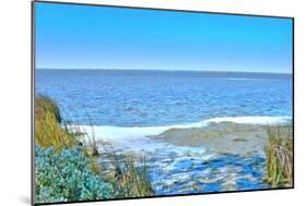 Blue Beach Scene at Outer Banks-Martina Bleichner-Mounted Art Print