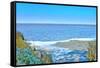 Blue Beach Scene at Outer Banks-Martina Bleichner-Framed Stretched Canvas