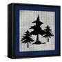 Blue Bear Lodge Icon 1-LightBoxJournal-Framed Stretched Canvas