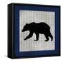 Blue Bear Lodge Icon 2-LightBoxJournal-Framed Stretched Canvas