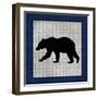 Blue Bear Lodge Icon 2-LightBoxJournal-Framed Giclee Print