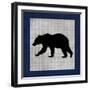 Blue Bear Lodge Icon 2-LightBoxJournal-Framed Giclee Print