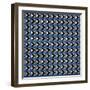Blue Bear lodge Pattern 4-LightBoxJournal-Framed Giclee Print