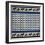 Blue Bear Lodge Pattern 7-LightBoxJournal-Framed Giclee Print