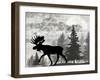 Blue Bear Lodge Sign 011-LightBoxJournal-Framed Giclee Print