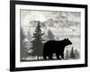 Blue Bear Lodge Sign 012-LightBoxJournal-Framed Giclee Print