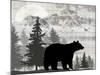 Blue Bear Lodge Sign 012-LightBoxJournal-Mounted Giclee Print