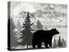 Blue Bear Lodge Sign 012-LightBoxJournal-Stretched Canvas