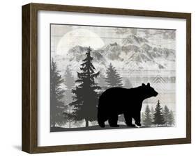 Blue Bear Lodge Sign 012-LightBoxJournal-Framed Giclee Print